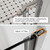 ACE DECOR 32-36" W x 72" H Frameless Pivot Shower Door, Brushed Nickel