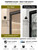 Semi-Frameless Sliding Shower Door 56-60" W x 72" H, Matte Black