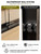 Semi-Frameless Sliding Shower Door 56-60" W x 72" H, Matte Black