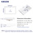 KMOEM Semi Recessed Bathroom Sink 23"x15" Drop-in Vessel Sink White Porcelain Ceramic Modern Rectangular Sinks Basin Vanity Sinks with Overflow for Bathrooms
