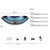 Bathroom Boat Shape Artistic Glass Vessel Sink, Blue