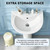 Garvee 20" W X 17" D W Bathroom Pedestal Sink, Pedestal Sink Combo