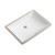 Ada Compliant 20"x15" White Ceramic Rectangle Undermount Bathroom Sink with Overflow (20"x15")