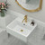 Floating White Wall Mount Sink Ceramic Porcelain