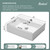 Floating White Wall Mount Sink Ceramic Porcelain