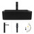 Ceramic Bathroom Sink, Black 19" x 15" Above Counter Porcelain Vessel Sink