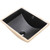 Fuyuoer Black Undermount Bathroom Sink 21x15 Inch Rectangular Porcelain