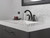 Delta Arvo Centerset Bathroom Faucet, Matte Black 2-Handle Bathroom Faucet, Delta Bathroom Sink Faucet, Black 3-Hole Bathroom Faucet, Matte Black 25840LF-BL