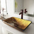 VIGO Donatello 22"L x 14"W x 5"H Over the Counter Glass Rectangular Vessel Bathroom Sink in Copper -VG07506