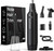 XOOMRSCP Nose Hair Trimmers for Men，Rechargeable Hair Trimmer 3 in 1 Painless Multifunctional Ear and Nose Hair Trimmer with IPX7 Waterproof Dual Edge Blades (Ink Black)