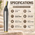 Rechargeable Nose Hair Trimmer for Men, Portable Multi-Purpose Nose Ear and Neck Trimmer with LED Light, 2 Guide Combs and Cleaning Brush, Silver Grooming Tool