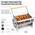 Rotating Charcoal Grill, Portable Stainless Steel BBQ Gril