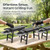 Portable Charcoal Grill with Side Shelves, Black