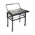 Charcoal Flip Grill for BBQ with 360° Rotating Basket & Wheels