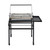 Charcoal Flip Grill for BBQ with 360° Rotating Basket & Wheels