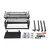 Charcoal Flip Grill for BBQ with 360° Rotating Basket & Wheels