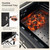 Happygrill Portable Outdoor Charcoal Grill with Wheels, Foldable Side Table