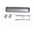 Foldable Charcoal BBQ Grill, Zinc-Iron Alloy 39-in Portable Barbecue Grill