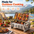 Portable Charcoal Grill, 360° Rotating Flip