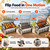 Portable Charcoal Grill, 360° Rotating Flip