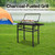 Portable Charcoal Flip-Grill Barbecue Rack, 360° Rotating Charcoal Grill