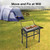 Portable Charcoal Flip-Grill Barbecue Rack, 360° Rotating Charcoal Grill