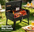 Portable Folding Charcoal Grill, Stainless Steel Barbecue Grill for Outdoor