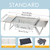 Foldable Charcoal Grill Stainless Steel Thickened Barbecue Grill Foldable