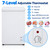 2.6 Cu. Ft. Chest Freezer, Freestanding Frozen Food Storage,White