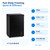 2.7 Cu. Ft. Chest Freezer, Freestanding Frozen Food Storage,Black