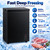 2.5 Cu. Ft. Chest Freezer, Freestanding Frozen Food Storage,Black