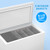 COWSAR 10.0 Cu.Ft Chest Freezer, Garage Ready Deep Freezer with 3 Removable Baskets, Top Door Open Freestanding Freezer, 7-Level Temperature Control, Defrost Drain for Home Garage Kitchen, White