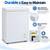 6.5 Cu. Ft. Chest Freezer, Freestanding Frozen Food Storage,White