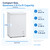 2.8 Cu. Ft. Chest Freezer, Freestanding Frozen Food Storage,White