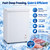 2.8 Cu. Ft. Chest Freezer, Freestanding Frozen Food Storage,White