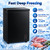 5.4 Cu. Ft. Chest Freezer, Freestanding Frozen Food Storage,Black