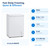 3.4 Cu. Ft. Chest Freezer, Freestanding Frozen Food Storage,White