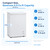 6.9 Cu. Ft. Chest Freezer, Freestanding Frozen Food Storage,White
