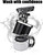 Espresso Coffee Maker with Grinder, 600W Automatic Machine