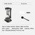 Electric Siphon Coffee Maker - 240ml Glass Vacuum Brewer with 3 Adjustable Gears for Home Use, Office & Coffee Shops