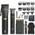 GTS Hair Clippers for Men Professional, Beard Trimmer Kits & Sets, Cordless Mens Hair Trimmer, Electric Shavers, Haircutting Machine with LED Display, for Barber 4 in 1