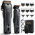 SUPRENT Hair Clippers for Men Professional, USB-C Rechargeable Cordless Clippers for Hair Cutting, Mens Hair Clippers and Trimmer Kit for Barber with LED Display for Barbers & Home Use