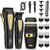 RESUXI Hair Clippers for Men Cordless Hair Trimmer Electric Shavers for Men Set,Professional Barber Clippers for Haircut Grooming Kit+Foil Blade Shaver+Zero Gapped Trimmer,Gift for Him
