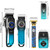 LQT 5-in-1 Professional Hair Clipper Set, Gradient Blue Cordless Hair Trimmer Kit, Men's Beard Trimmer, Electric Shaver & Nose Hair Trimmer for Grooming to Father Husband Boyfriend Son Gifts