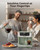 AIRMSEN 12-Cup Programmable Dual Coffee Maker – Single Serve Machine for K-Pods & Ground, 1000W Fast Brew, Delay Start, 2H Keep Warm, Touchscreen, 60oz Tank, Glass Carafe – Home & Office