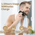 SHPAVVER Head Shavers for Bald Men: 5-in-1 IPX7 Waterproof Grooming Kit - 7D Floating Electric Razor With Magnetic Removable Head - Wet/Dry LED Display - Type-C Fast Charging, Black