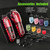 Tuanchuanrp Professional Hair Clippers for Men, Cordless Barber kit for Hair Cutting & Grooming, Hair Clippers and Trimmer Set for Barber Haircut with LED Display, 8 Fade Taper Combs(Red Set)