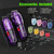 Tuanchuanrp Professional Hair Clippers for Men, Cordless Barber kit for Hair Cutting & Grooming, Hair Clippers and Trimmer Set for Barber Haircut with LED Display, 8 Fade Taper Combs(Purple Set)