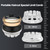 KEMEI Hair Clipper for Men Automatic Circular Hair Trimmer Self-Haircut Kit