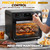 Air Fryer Toaster Oven Combo 26 Qt, 10-In-1 Smart Convection Oven Countertop with 2-Rack, 100–450°F Control, 12H Timer, 1800W, Even Crisp, with Accessories, Fits 12" Pizza & 6 Slices Of Toast